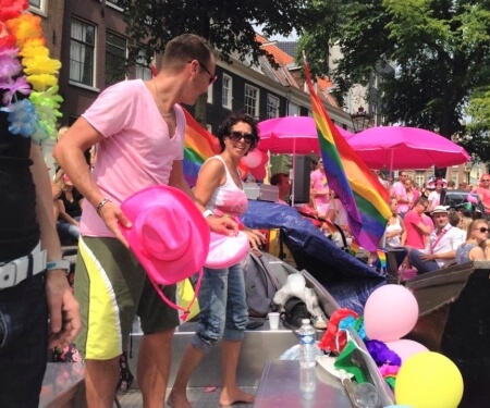 Gay Pride boot mieten Amsterdam